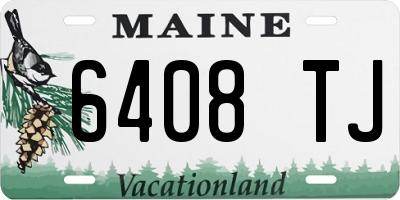 ME license plate 6408TJ