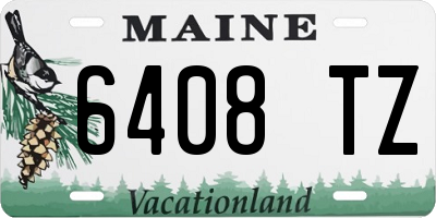 ME license plate 6408TZ
