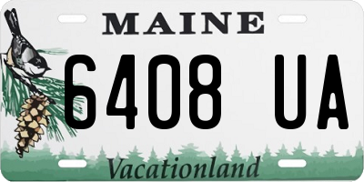 ME license plate 6408UA