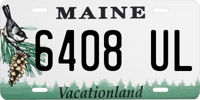 ME license plate 6408UL