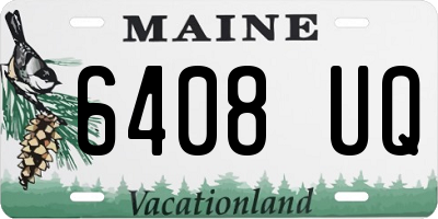 ME license plate 6408UQ