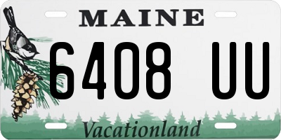 ME license plate 6408UU