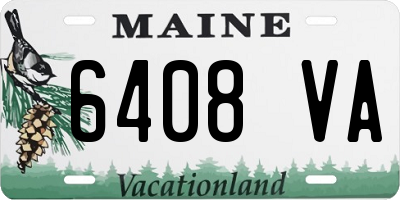 ME license plate 6408VA