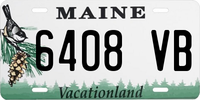 ME license plate 6408VB