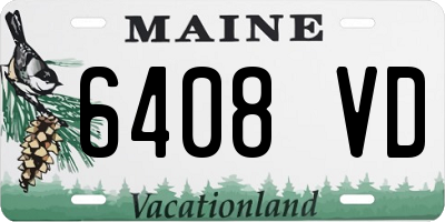 ME license plate 6408VD