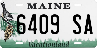 ME license plate 6409SA