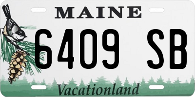 ME license plate 6409SB