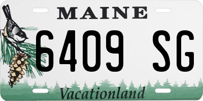 ME license plate 6409SG