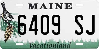 ME license plate 6409SJ
