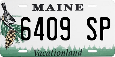ME license plate 6409SP
