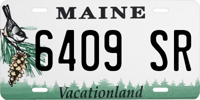 ME license plate 6409SR