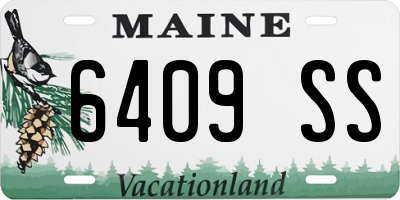 ME license plate 6409SS