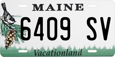 ME license plate 6409SV