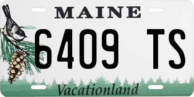 ME license plate 6409TS