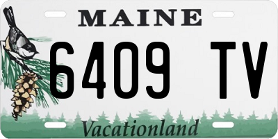 ME license plate 6409TV