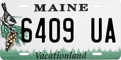 ME license plate 6409UA