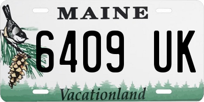 ME license plate 6409UK
