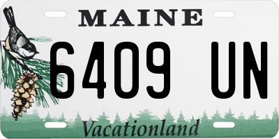 ME license plate 6409UN