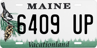 ME license plate 6409UP