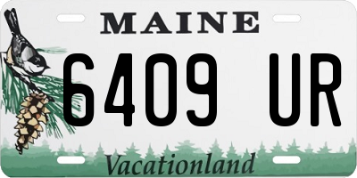 ME license plate 6409UR