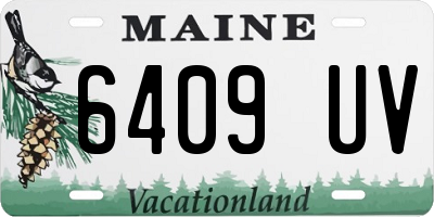 ME license plate 6409UV