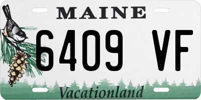 ME license plate 6409VF