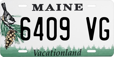 ME license plate 6409VG