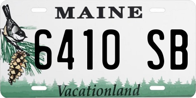 ME license plate 6410SB