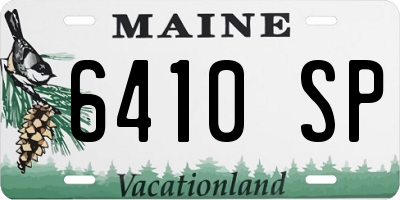 ME license plate 6410SP
