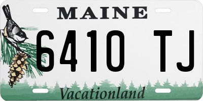 ME license plate 6410TJ