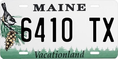 ME license plate 6410TX