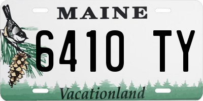 ME license plate 6410TY
