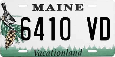 ME license plate 6410VD