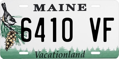 ME license plate 6410VF