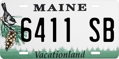 ME license plate 6411SB