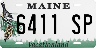 ME license plate 6411SP