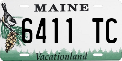 ME license plate 6411TC