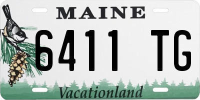 ME license plate 6411TG