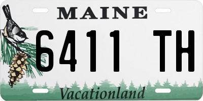 ME license plate 6411TH