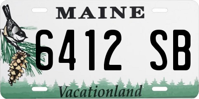 ME license plate 6412SB