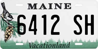 ME license plate 6412SH