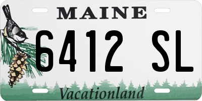 ME license plate 6412SL