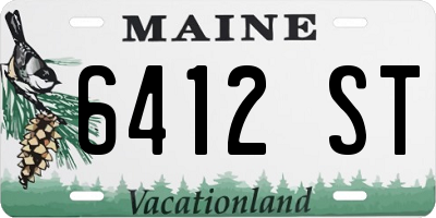 ME license plate 6412ST