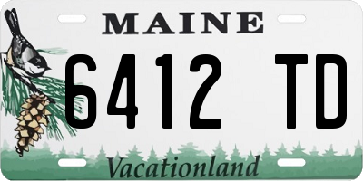 ME license plate 6412TD