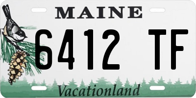 ME license plate 6412TF