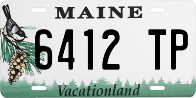 ME license plate 6412TP