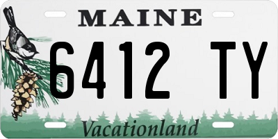 ME license plate 6412TY