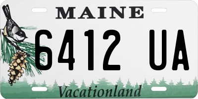 ME license plate 6412UA