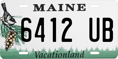 ME license plate 6412UB