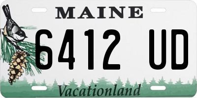 ME license plate 6412UD